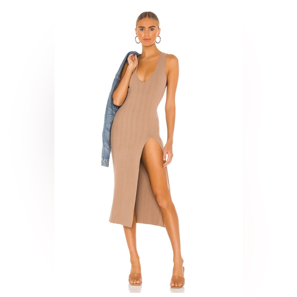 X REVOLVE VARIEGATED RIB
BODYCON DRESS NWOT